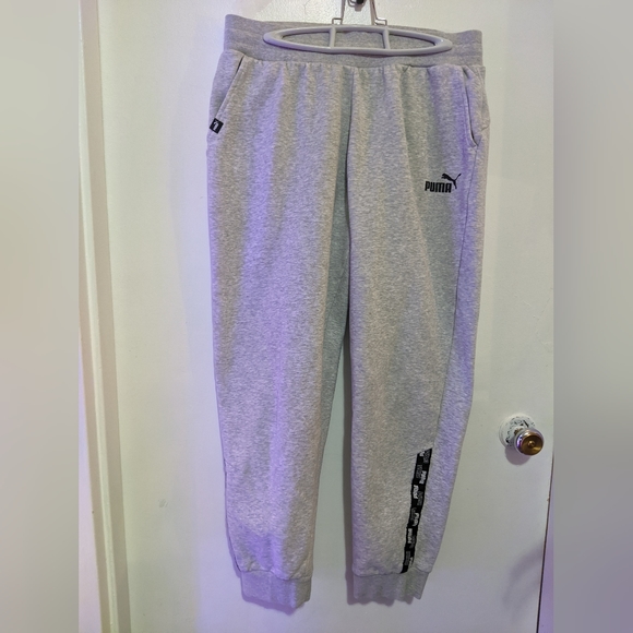 PUMA Ladies Grey Joggers - Picture 1 of 9